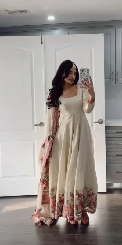 RTC 5873 White Color Chinon Silk Salwar Suit with Designer Work. Exclusive Offer ₹2449. Delivery 4-6 Working Days. Shop now. | Jump Suits, Straight Suits, Casual Suits, Creative suits, Designer Suits, Palazzo Suits, Party Wear Suits, Patiala Suits, Salwar suit