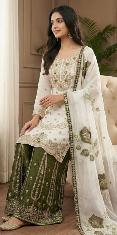 NSR 884 White Organza Silk Salwar Suit with Digital Print & Embroidery Work. Introductory Price ₹2149. Delivery 4-6 Working Days. Shop now. | Jump Suits, Straight Suits, Casual Suits, Creative suits, Designer Suits, Palazzo Suits, Party Wear Suits, Patiala Suits, Salwar suit