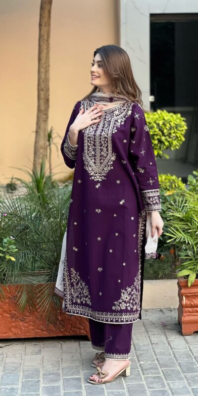 LG 2056 Wine Color Faux Georgette Salwar Suit with Embroidery Work. Get it for ₹2049. Delivery 4-6 Working Days. Shop now. | Jump Suits, Straight Suits, Tops & Bottoms, Track Suits, Trendy Wear, Casual Suits, Creative suits, Designer Suits, Palazzo Suits, Party Wear Suits, Patiala Suits, Salwar suit