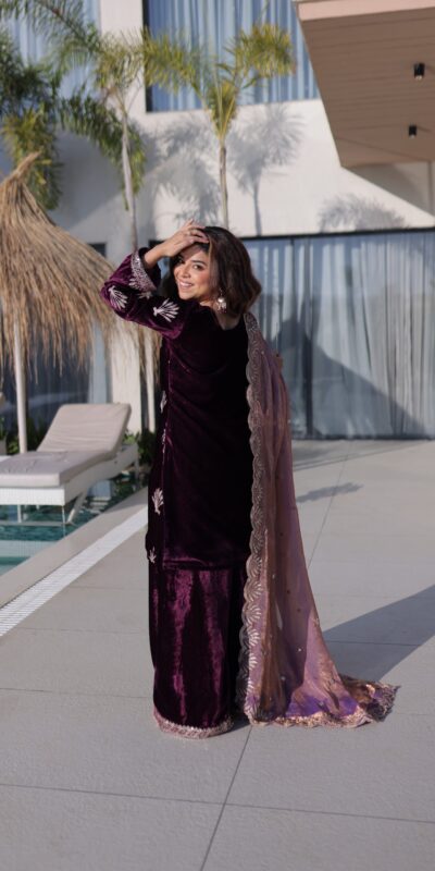 KA 1220 Wine Ice Velvet Salwar Suit with Embroidery Work & Zari Work. Exclusive Offer ₹2499. Delivery 4-6 Working Days. Shop now. | Jump Suits, Straight Suits, Casual Suits, Creative suits, Designer Suits, Palazzo Suits, Party Wear Suits, Patiala Suits, Salwar suit