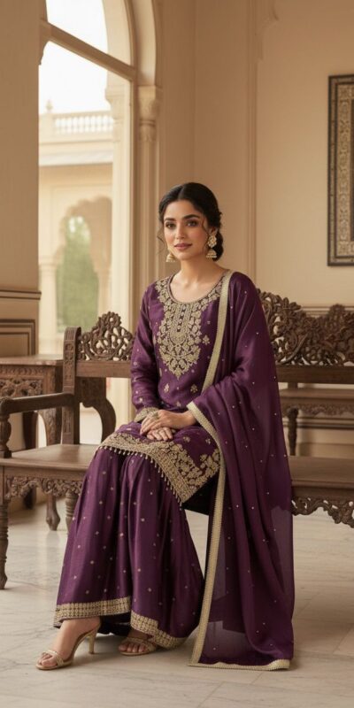 LG 2062 Wine Organza Silk Salwar Suit with Embroidery Work. Wedding, Party, Festive, Events Exclusive Offer ₹2499. Delivery 4-6 Working Days. Shop now. | Jump Suits, Straight Suits, Casual Suits, Creative suits, Designer Suits, Palazzo Suits, Party Wear Suits, Patiala Suits, Salwar suit