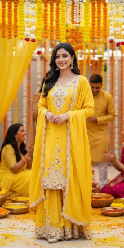 LG 2058 Yellow Chinon Salwar Suit with Embroidery Work. Wedding, Party, Festive, Events, Grab it for ₹2449. Delivery 4-6 Working Days. Shop now. | Jump Suits, Straight Suits, Casual Suits, Creative suits, Designer Suits, Palazzo Suits, Party Wear Suits, Patiala Suits, Salwar suit