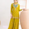 WW G 6000 Green Viscous Chinon Salwar Suit with Lace Work & Embroidery Work. Exclusive Offer ₹2499. Delivery 4-6 Working Days. Shop now. | Jump Suits, Straight Suits, Casual Suits, Creative suits, Designer Suits, Palazzo Suits, Party Wear Suits, Patiala Suits, Salwar suit