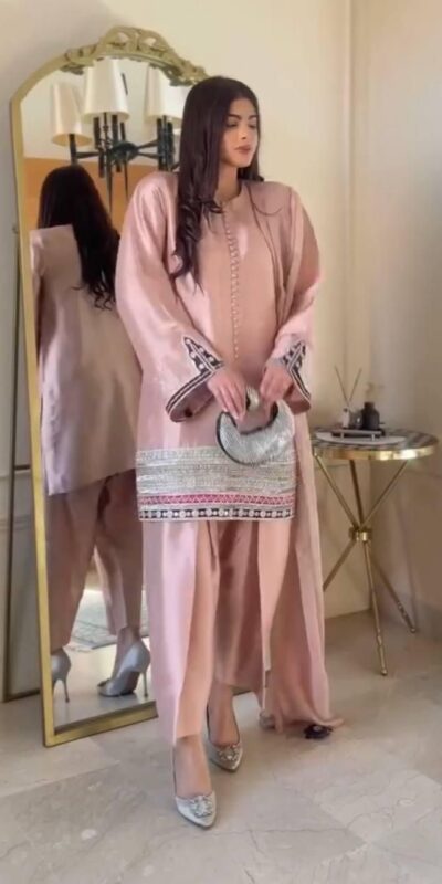 KF 1682 Light Pink Natural Crap Salwar Suit with Embroidery Work. Exclusive Offer ₹1849. Delivery 4-6 Working Days. Shop now. | Jump Suits, Straight Suits, Casual Suits, Creative suits, Designer Suits, Palazzo Suits, Party Wear Suits, Patiala Suits, Salwar suit