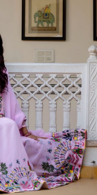 RR 41 Pink Faux Georgette Gown Perfect for Wedding, Party, Makar Sankranti, Karwa Chauth, Ethnic Day – . Now at just ₹2599. Delivery 4-6 Working D | Bollywood Gowns, Creative Gowns, Designer Gowns, Embroidered Gowns, Gowns, Party Wear Gowns