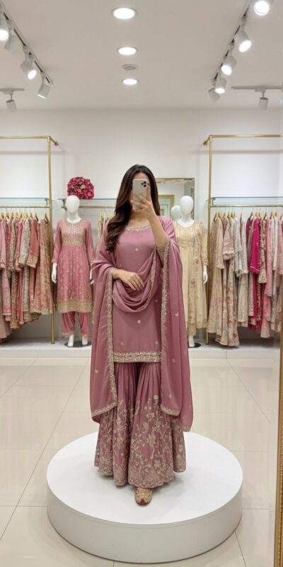 WW 1168 Onion Color Chinon Silk Salwar Suit with Embroidery Work. Online Get it for ₹2099. Delivery 4-6 Working Days. Shop now. | Jump Suits, Straight Suits, Casual Suits, Creative suits, Designer Suits, Palazzo Suits, Party Wear Suits, Patiala Suits, Salwar suit