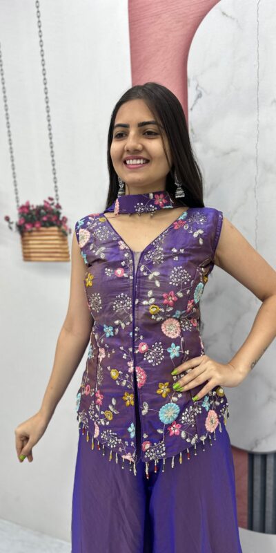 PC 551 Purple Tissue Simmer Salwar Suit with Embroidery Work. Affordable Price ₹2549. Delivery 4-6 Working Days. Shop now. | Jump Suits, Straight Suits, Casual Suits, Creative suits, Designer Suits, Palazzo Suits, Party Wear Suits, Patiala Suits, Salwar suit