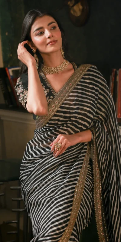 NC 5553 Black Faux Georgette Saree Perfect for Wedding, Party, Bridal Wear, Baisakhi, Raksha Bandhan –. Introductory Price ₹1899. Delivery 4-6 Workin | Bollywood Sarees, Creative Sarees, Designer Sarees, Embroidered Sarees, Ethnic Saree, Modern Digital sarees, Party Wear Sarees, Sarees