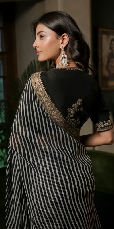 NC 5553 Black Faux Georgette Saree Perfect for Wedding, Party, Bridal Wear, Baisakhi, Raksha Bandhan –. Introductory Price ₹1899. Delivery 4-6 Workin | Bollywood Sarees, Creative Sarees, Designer Sarees, Embroidered Sarees, Ethnic Saree, Modern Digital sarees, Party Wear Sarees, Sarees