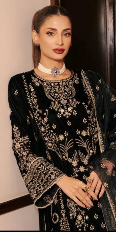 NF 1271 Black Korean Satin Silk Salwar Suit with Lace Work & Embroidery Work. Exclusive Offer ₹2449. Delivery 4-6 Working Days. Shop now. | Jump Suits, Straight Suits, Casual Suits, Creative suits, Designer Suits, Palazzo Suits, Party Wear Suits, Patiala Suits, Salwar suit