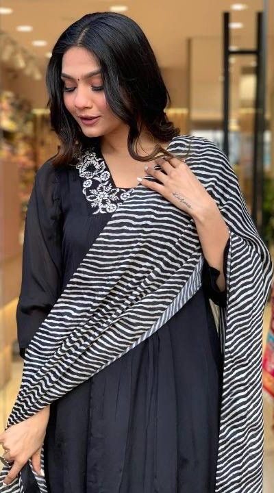 DC G46 Black in Maslin Digital Print Salwar Suit . Wedding, Party, Festive, Events, Introductory Price ₹1699. Delivery 4-6 Working Days. Shop now. | Jump Suits, Straight Suits, Casual Suits, Creative suits, Designer Suits, Palazzo Suits, Party Wear Suits, Patiala Suits, Salwar suit