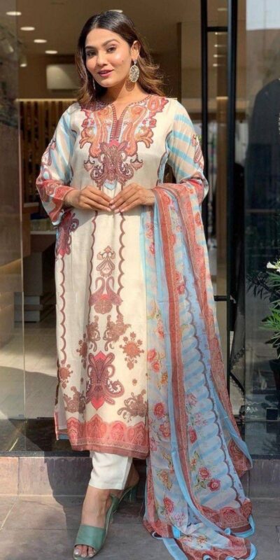 DC G24 Off White in Maslin Digital Print Salwar Suit . Wedding, Party, Festive, Events, Introductory Price ₹1649. Delivery 4-6 Working Days. Shop now. | Jump Suits, Straight Suits, Casual Suits, Creative suits, Designer Suits, Palazzo Suits, Party Wear Suits, Patiala Suits, Salwar suit