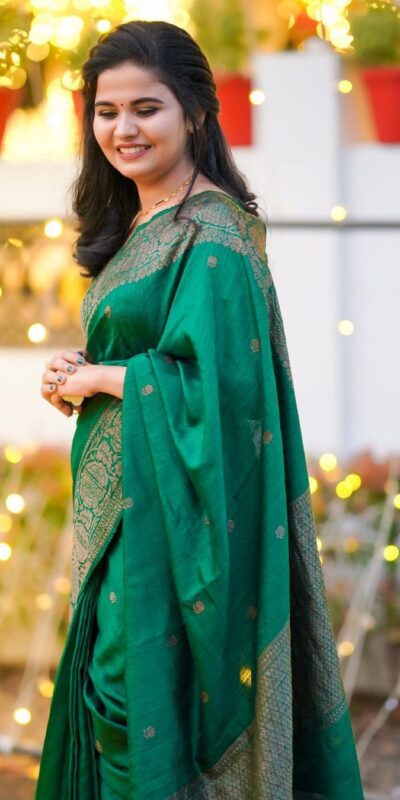 KPR 6075 Green in Color Soft Lichi Silk Lace Work & Lace Border Saree . Special Price ₹1399. Delivery 4-6 Working Days. Shop now. | Bollywood Sarees, Creative Sarees, Designer Sarees, Embroidered Sarees, Ethnic Saree, Modern Digital sarees, Party Wear Sarees, Sarees