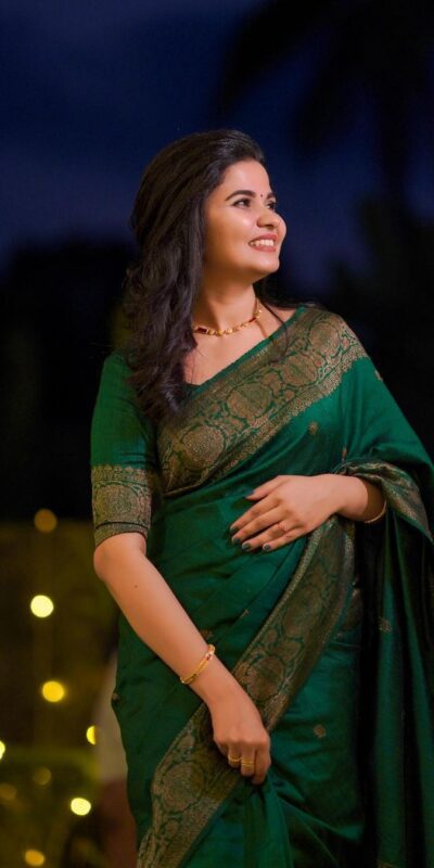 KPR 6075 Green in Color Soft Lichi Silk Lace Work & Lace Border Saree . Special Price ₹1399. Delivery 4-6 Working Days. Shop now. | Bollywood Sarees, Creative Sarees, Designer Sarees, Embroidered Sarees, Ethnic Saree, Modern Digital sarees, Party Wear Sarees, Sarees