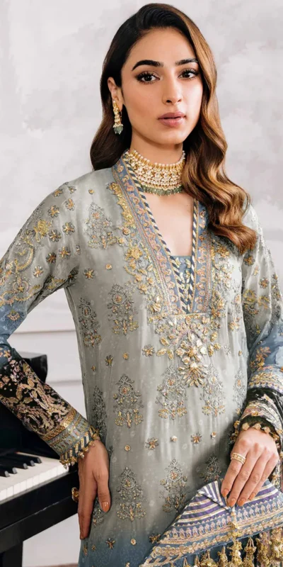 FC 1116 Grey Georgette Digital Print Sequence Work Salwar Suit. online Get it for ₹2499. Delivery 4-6 Working Days. Shop now. | Jump Suits, Straight Suits, Casual Suits, Creative suits, Designer Suits, Palazzo Suits, Party Wear Suits, Patiala Suits, Salwar suit