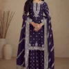 FC 7466 Navy Blue Chinon Silk Salwar Suit with Embroidery Work & Lace Work. Affordable Price ₹2599. Delivery 4-6 Working Days. Shop now. | Jump Suits, Straight Suits, Casual Suits, Creative suits, Designer Suits, Palazzo Suits, Party Wear Suits, Patiala Suits, Salwar suit