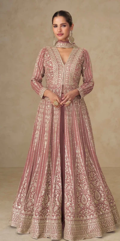 FC 10355 Peach Chinon Silk Salwar Suit with Embroidery Work & Lace Work. Affordable Price ₹3699. Delivery 4-6 Working Days. Shop now. | Jump Suits, Straight Suits, Casual Suits, Creative suits, Designer Suits, Palazzo Suits, Party Wear Suits, Patiala Suits, Salwar suit