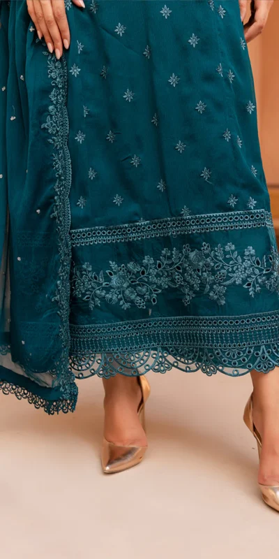 BE 328 Teal Faux Georgette Salwar Suit Perfect for Wedding, Party, Family Gatherings, Sangeet, Housewarming – . Affordable Price ₹1949. Days | Jump Suits, Straight Suits, Casual Suits, Creative suits, Designer Suits, Palazzo Suits, Party Wear Suits, Patiala Suits, Salwar suit