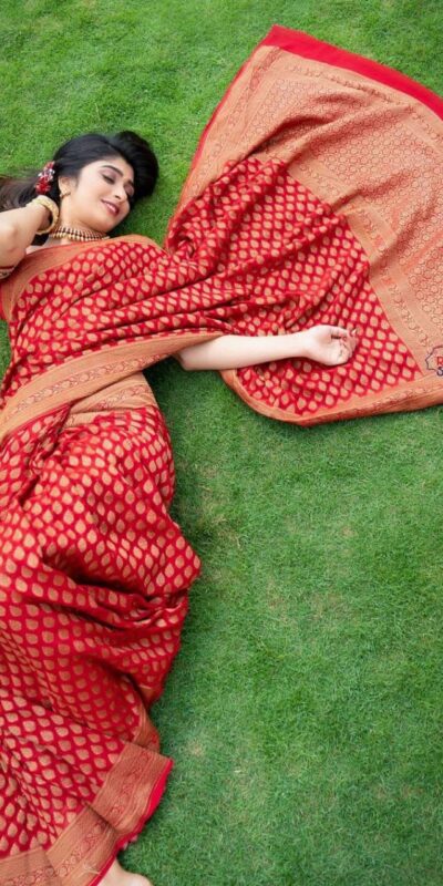 KPR 174 Red in Color Soft Lichi Silk Lace Work & Lace Border Saree . Special Price ₹1349. Delivery 4-6 Working Days. Shop now. | Bollywood Sarees, Creative Sarees, Designer Sarees, Embroidered Sarees, Ethnic Saree, Modern Digital sarees, Party Wear Sarees, Sarees