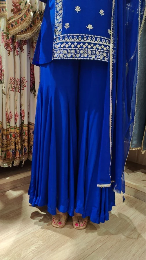 KD 1574 Royal Blue Color Faux Georgette Salwar Suit with Embroidery Work. Best Price ₹1949. Delivery 4-6 Working Days. Shop now. | Jump Suits, Straight Suits, Casual Suits, Creative suits, Designer Suits, Palazzo Suits, Party Wear Suits, Patiala Suits, Salwar suit