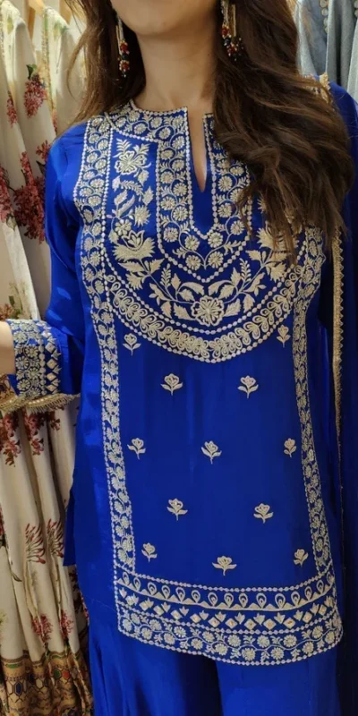 KD 1574 Royal Blue Color Faux Georgette Salwar Suit with Embroidery Work. Best Price ₹1949. Delivery 4-6 Working Days. Shop now. | Jump Suits, Straight Suits, Casual Suits, Creative suits, Designer Suits, Palazzo Suits, Party Wear Suits, Patiala Suits, Salwar suit