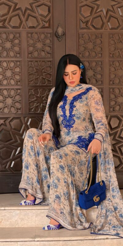 SRK 5352 Cream Faux Georgette Salwar Suit with Designer Work. Affordable Price ₹2049. Delivery 4-6 Working Days. Shop now. | Jump Suits, Straight Suits, Casual Suits, Creative suits, Designer Suits, Palazzo Suits, Party Wear Suits, Patiala Suits, Salwar suit