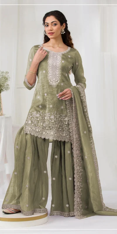 FC 3103 Green Fancy Gold Crush Salwar Suit Perfect for Wedding, Party, Haldi, Onam, Festival Celebrations – . Get it for ₹2549. Delivery 4-6 Work | Jump Suits, Straight Suits, Casual Suits, Creative suits, Designer Suits, Palazzo Suits, Party Wear Suits, Patiala Suits, Salwar suit