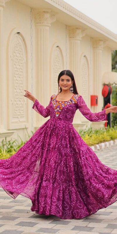 Ram 119 Pink Faux Georgette Gown with Mirror Work. Wedding, Party, Festive, Events Special Price ₹1899. Delivery 4-6 Working Days. Shop now. | Bollywood Gowns, Creative Gowns, Designer Gowns, Embroidered Gowns, Gowns, Party Wear Gowns