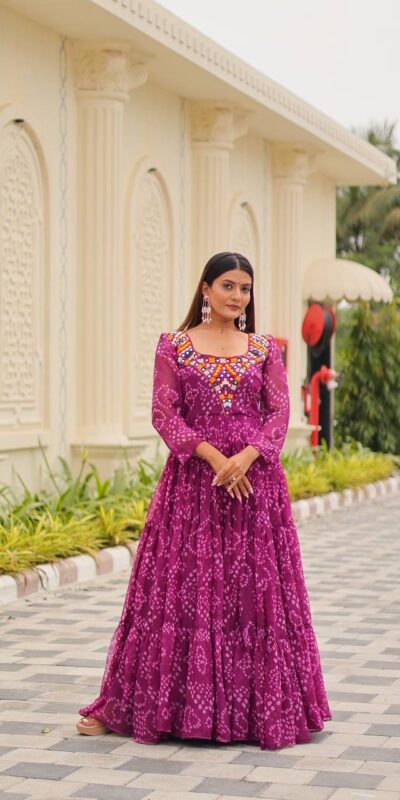 Ram 119 Pink Faux Georgette Gown with Mirror Work. Wedding, Party, Festive, Events Special Price ₹1899. Delivery 4-6 Working Days. Shop now. | Bollywood Gowns, Creative Gowns, Designer Gowns, Embroidered Gowns, Gowns, Party Wear Gowns