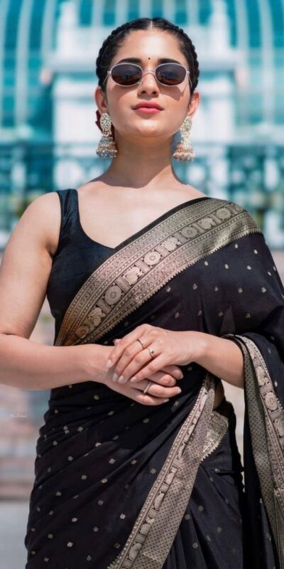 KP 303 Black in Soft Lichi Silk Jacquard Work Designer Work Saree . Exclusive Offer ₹1349. Delivery 4-6 Working Days. Shop now. | Bollywood Sarees, Creative Sarees, Designer Sarees, Embroidered Sarees, Ethnic Saree, Modern Digital sarees, Party Wear Sarees, Sarees