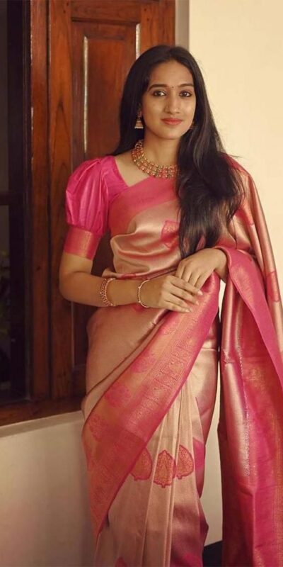 KP 5025 Pink in Soft Lichi Silk Jacquard Work Designer Work Saree . Exclusive Offer ₹1449. Delivery 4-6 Working Days. Shop now. | Bollywood Sarees, Creative Sarees, Designer Sarees, Embroidered Sarees, Ethnic Saree, Modern Digital sarees, Party Wear Sarees, Sarees