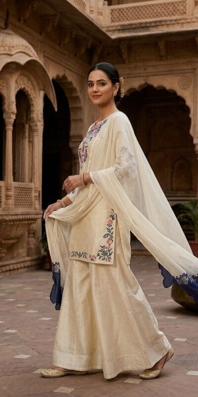 LG 2113 Off Whit eCrape Silk with Embroidery Work Salwar Suit . Introductory Price ₹2049. Delivery 4-6 Working Days. Shop now. | Jump Suits, Straight Suits, Casual Suits, Creative suits, Designer Suits, Palazzo Suits, Party Wear Suits, Patiala Suits, Salwar suit