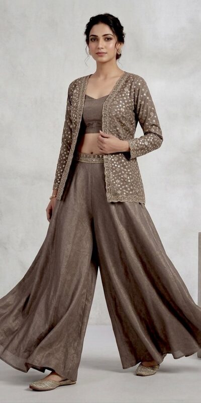 LG 2112 Brown Chinon Salwar Suit Perfect for Wedding, Party, Lohri, Eid, Holi – . Affordable Price ₹1049. Delivery 4-6 Working Days. Shop now. | Jump Suits, Straight Suits, Casual Suits, Creative suits, Designer Suits, Palazzo Suits, Party Wear Suits, Patiala Suits, Salwar suit