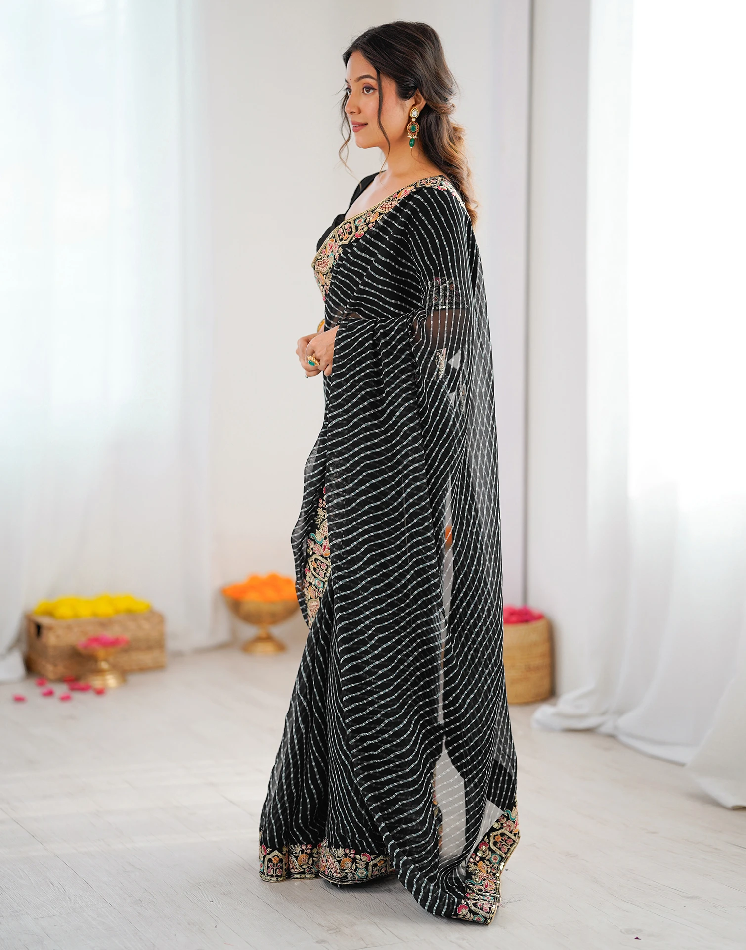 SP 79 Black Faux Georgette Saree Perfect for Wedding, Party, Lohri, Engagement, Baby Shower – . Now at just ₹1999. Delivery 4-6 Working Days. Shop now | Bollywood Sarees, Creative Sarees, Designer Sarees, Embroidered Sarees, Ethnic Saree, Modern Digital sarees, Party Wear Sarees, Sarees