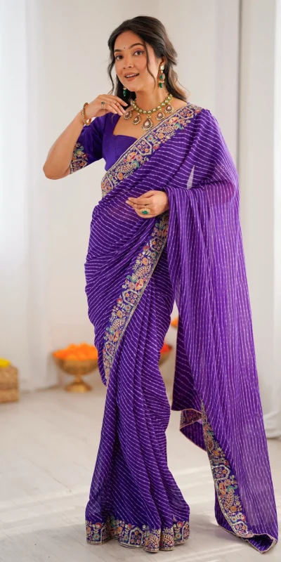 SP 79 Purple Faux Georgette Saree Perfect for Wedding, Party, Lohri, Engagement, Baby Shower – . Now at just ₹1999. Delivery 4-6 Working Days. Shop now | Bollywood Sarees, Creative Sarees, Designer Sarees, Embroidered Sarees, Ethnic Saree, Modern Digital sarees, Party Wear Sarees, Sarees