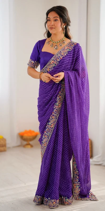 SP 79 Purple Faux Georgette Saree Perfect for Wedding, Party, Lohri, Engagement, Baby Shower – . Now at just ₹1999. Delivery 4-6 Working Days. Shop now | Bollywood Sarees, Creative Sarees, Designer Sarees, Embroidered Sarees, Ethnic Saree, Modern Digital sarees, Party Wear Sarees, Sarees
