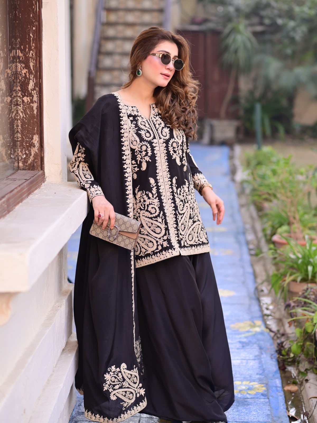 KD 1631 Black Black Faux Georgette Salwar Suit with Embroidery Work. Get it for ₹2099. Delivery 4-6 Working Days. Shop now. | Jump Suits, Straight Suits, Casual Suits, Creative suits, Designer Suits, Palazzo Suits, Party Wear Suits, Patiala Suits, Salwar suit
