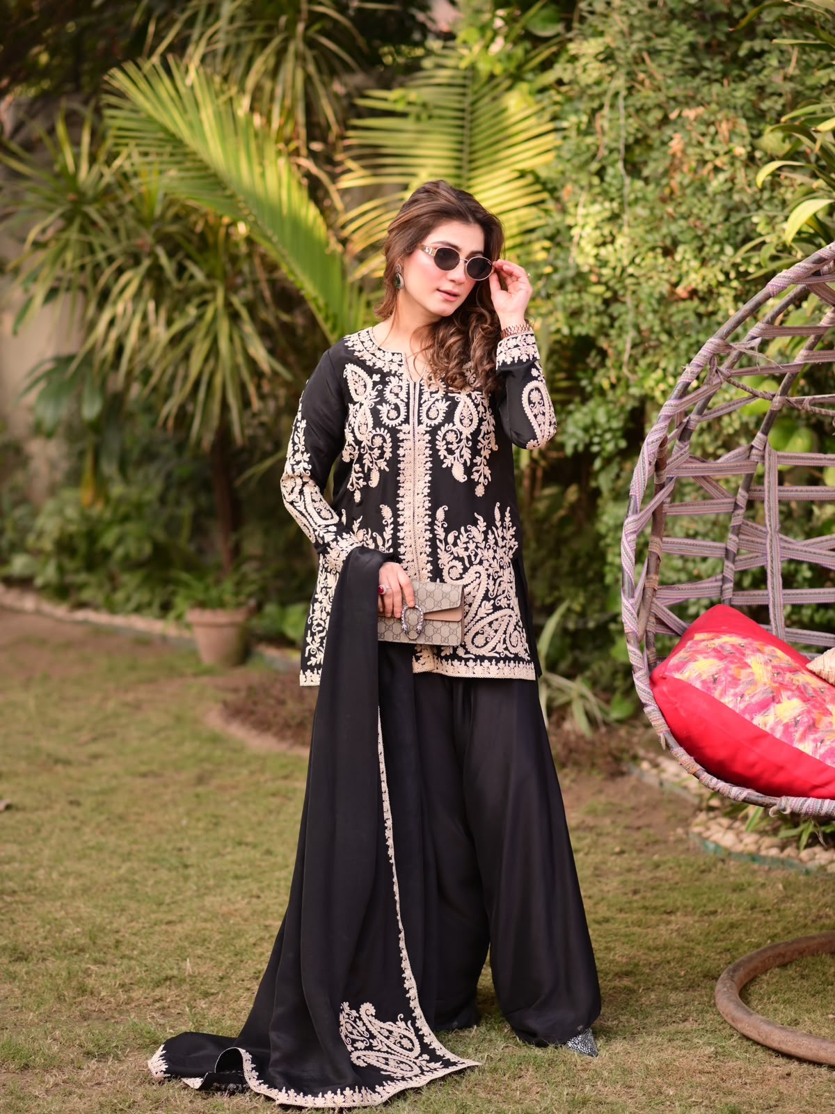 KD 1631 Black Black Faux Georgette Salwar Suit with Embroidery Work. Get it for ₹2099. Delivery 4-6 Working Days. Shop now. | Jump Suits, Straight Suits, Casual Suits, Creative suits, Designer Suits, Palazzo Suits, Party Wear Suits, Patiala Suits, Salwar suit