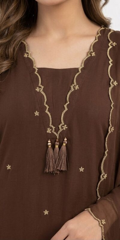BE 481 Brown | Brown Rayon Salwar Suit with Embroidery Work & Lace Work. Affordable Price ₹1999. Delivery 4-6 Working Days. Shop now. | Jump Suits, Straight Suits, Casual Suits, Creative suits, Designer Suits, Palazzo Suits, Party Wear Suits, Patiala Suits, Salwar suit