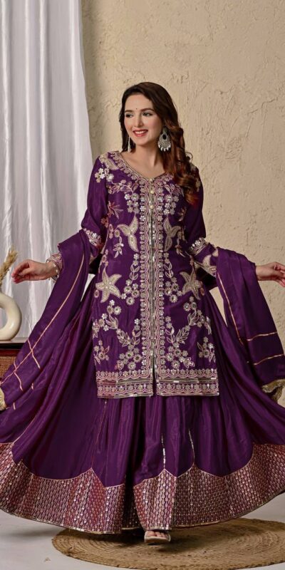 MD 3055 Wine Color Chinon Silk Salwar Suit with Embroidery Work. Online Get it for ₹2149. Delivery 4-6 Working Days. Shop now. | Jump Suits, Straight Suits, Casual Suits, Creative suits, Designer Suits, Palazzo Suits, Party Wear Suits, Patiala Suits, Salwar suit