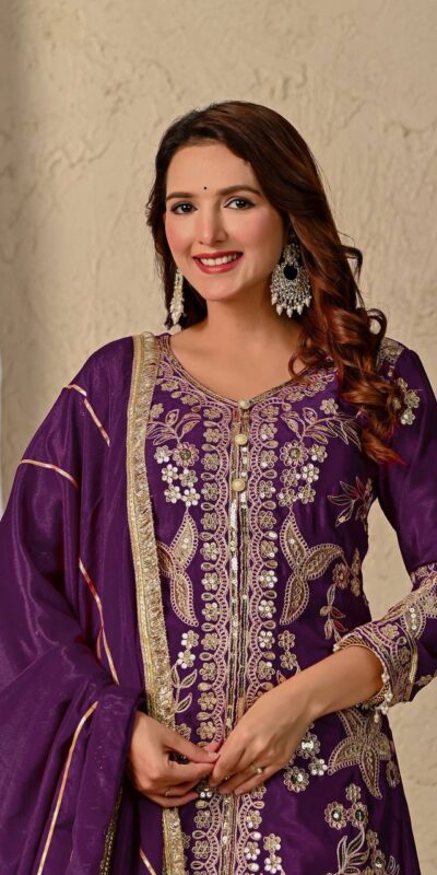 MD 3055 Wine Color Chinon Silk Salwar Suit with Embroidery Work. Online Get it for ₹2149. Delivery 4-6 Working Days. Shop now. | Jump Suits, Straight Suits, Casual Suits, Creative suits, Designer Suits, Palazzo Suits, Party Wear Suits, Patiala Suits, Salwar suit
