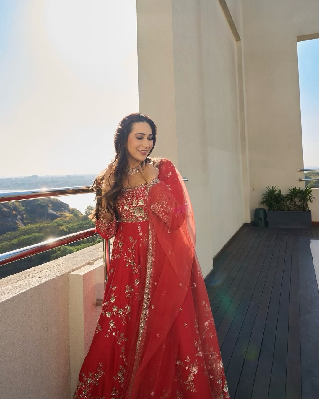 SSR 545 Red in Red Georgette Embroidery Work & Sequins Work Gown . Festive Deal ₹2149. Delivery 4-6 Working Days. Shop now. | Bollywood Gowns, Creative Gowns, Designer Gowns, Embroidered Gowns, Gowns, Party Wear Gowns