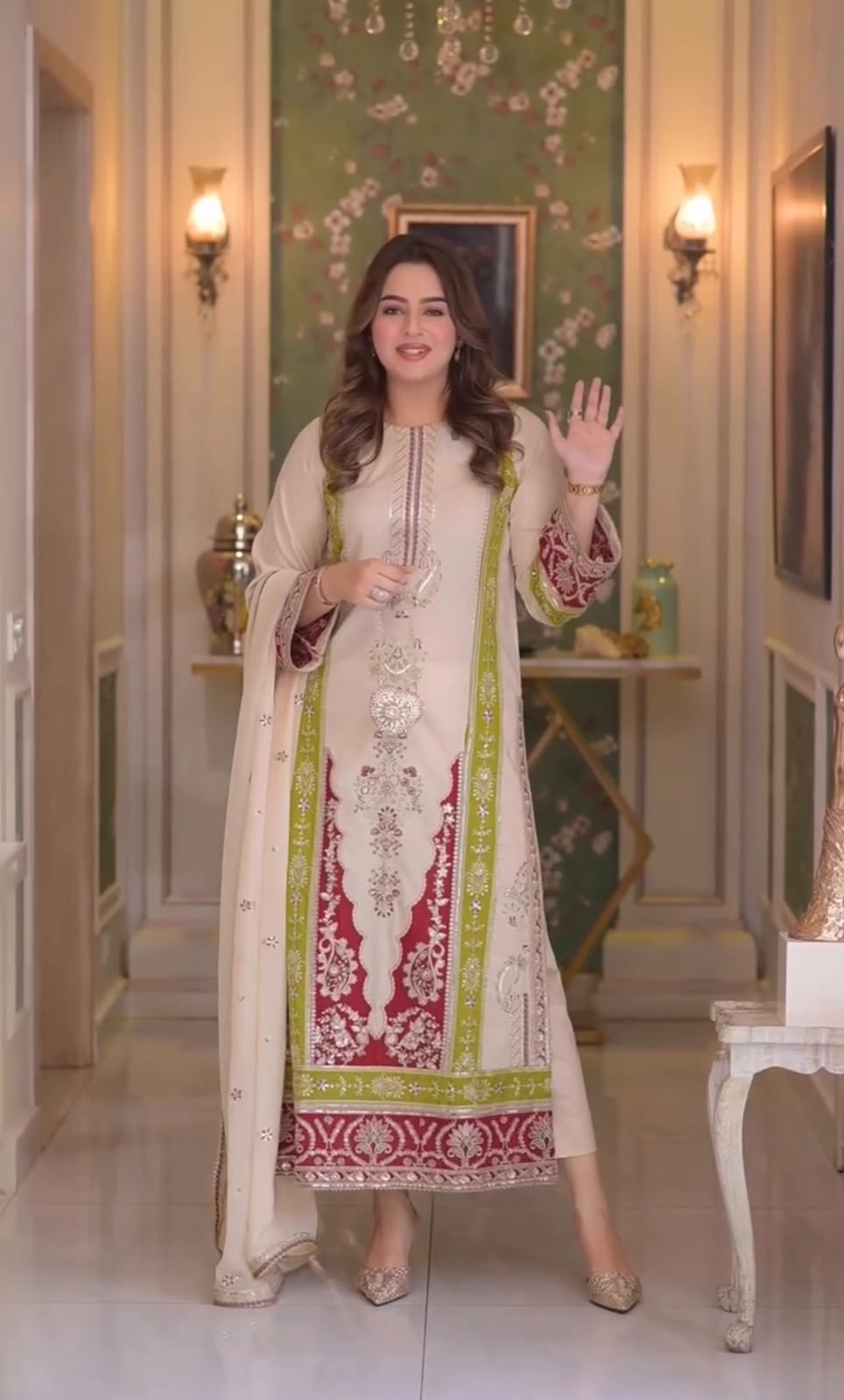 AD 238 Cream Roman Silk Salwar Suit Perfect for Wedding, Party, Lohri, Onam, Reception – . Grab it for ₹2399. Delivery 4-6 Working Days. Shop now. | Jump Suits, Straight Suits, Casual Suits, Creative suits, Designer Suits, Palazzo Suits, Party Wear Suits, Patiala Suits, Salwar suit
