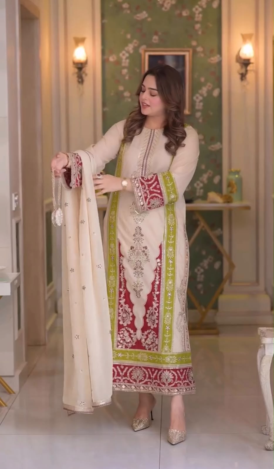 AD 238 Cream Roman Silk Salwar Suit Perfect for Wedding, Party, Lohri, Onam, Reception – . Grab it for ₹2399. Delivery 4-6 Working Days. Shop now. | Jump Suits, Straight Suits, Casual Suits, Creative suits, Designer Suits, Palazzo Suits, Party Wear Suits, Patiala Suits, Salwar suit