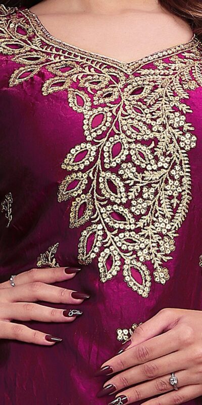 FE 141 Wine Fendy Silk Salwar Suit with Mirror Work & Embroidery Work. Best Price ₹2449. Delivery 4-6 Working Days. Shop now. | Jump Suits, Straight Suits, Casual Suits, Creative suits, Designer Suits, Palazzo Suits, Party Wear Suits, Patiala Suits, Salwar suit