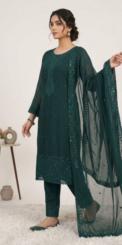 LG 2117 Teal Color Faux Georgette Salwar Suit with Designer Work. Affordable Price ₹2049. Delivery 4-6 Working Days. Shop now. | Jump Suits, Straight Suits, Casual Suits, Creative suits, Designer Suits, Palazzo Suits, Party Wear Suits, Patiala Suits, Salwar suit