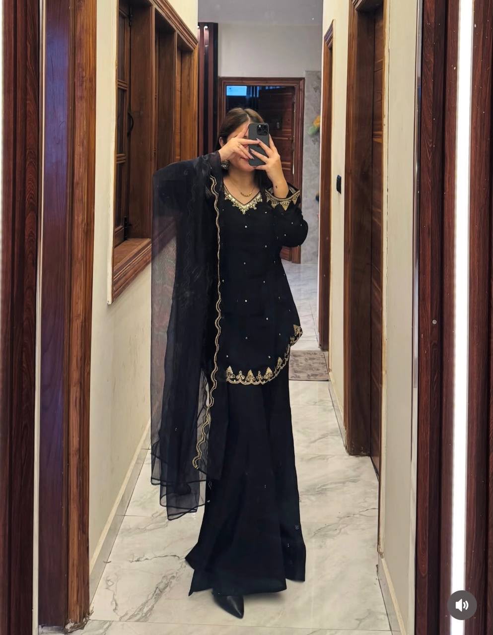 WW 1247 Black Roman Silk Salwar Suit with Embroidery Work & Sequins Work. Now at just ₹1899. Delivery 4-6 Working Days. Shop now. | Jump Suits, Straight Suits, Casual Suits, Creative suits, Designer Suits, Palazzo Suits, Party Wear Suits, Patiala Suits, Salwar suit