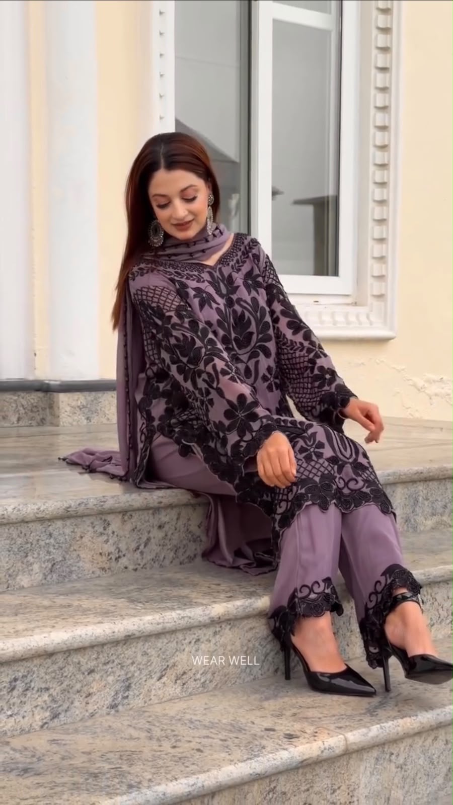 SRK 5364 Lavender Faux Georgette Salwar Suit erfect for Wedding, Party, Mehendi, Pongal, Reception – . Available at ₹2449 only. Delivery 4-6 Working Days | Jump Suits, Straight Suits, Casual Suits, Creative suits, Designer Suits, Palazzo Suits, Party Wear Suits, Patiala Suits, Salwar suit