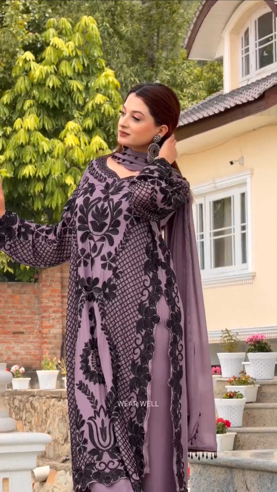 SRK 5364 Lavender Faux Georgette Salwar Suit erfect for Wedding, Party, Mehendi, Pongal, Reception – . Available at ₹2449 only. Delivery 4-6 Working Days | Jump Suits, Straight Suits, Casual Suits, Creative suits, Designer Suits, Palazzo Suits, Party Wear Suits, Patiala Suits, Salwar suit