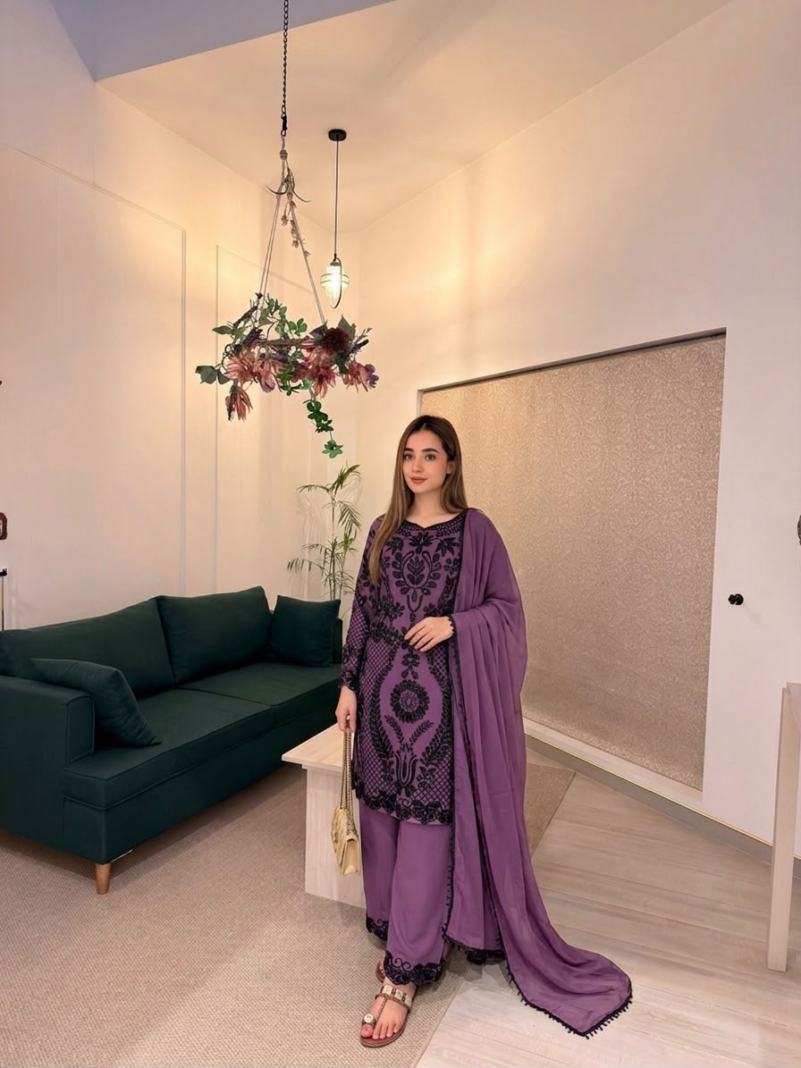 SRK 5364 Lavender Faux Georgette Salwar Suit erfect for Wedding, Party, Mehendi, Pongal, Reception – . Available at ₹2449 only. Delivery 4-6 Working Days | Jump Suits, Straight Suits, Casual Suits, Creative suits, Designer Suits, Palazzo Suits, Party Wear Suits, Patiala Suits, Salwar suit